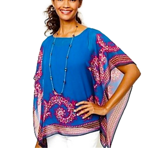 TALBOTS 100% Silk ‘Dream’ Poncho